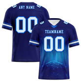 Custom Blue Graffiti Pattern White Personalized Authentic Football Jersey FBJ02-bc0fadb